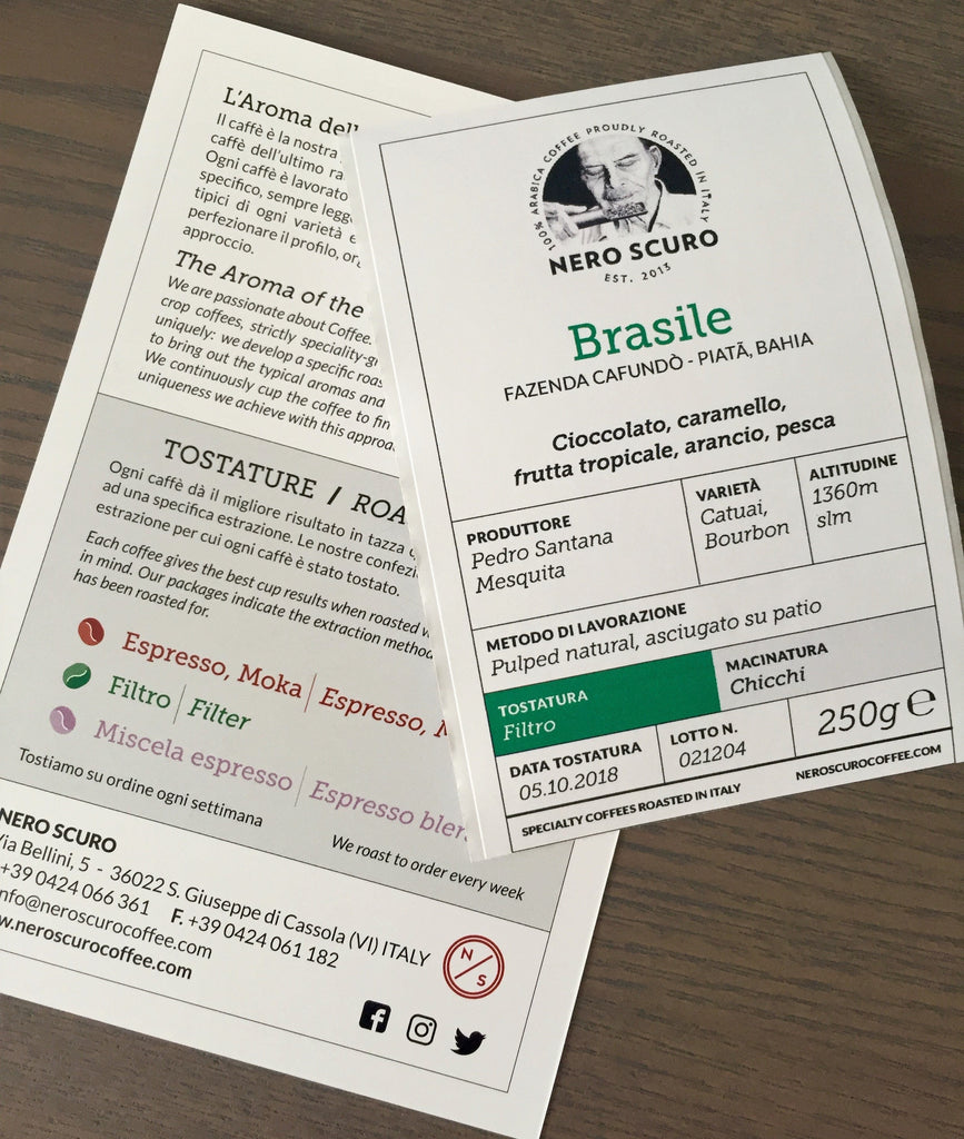 New Labels Design on our coffee bags